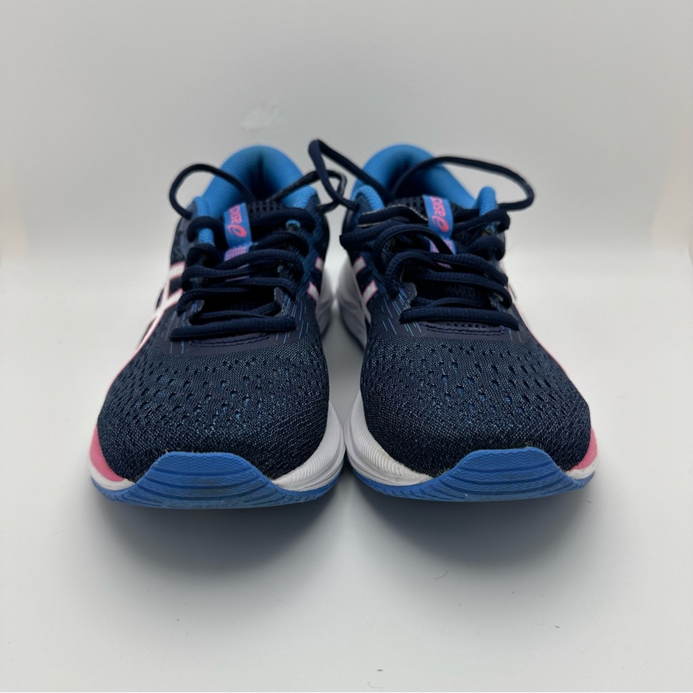 OASIS Everyday Comfort AmpliFoam Contend Blue Pink Stripe Sneakers Size … - Picture 4 of 12